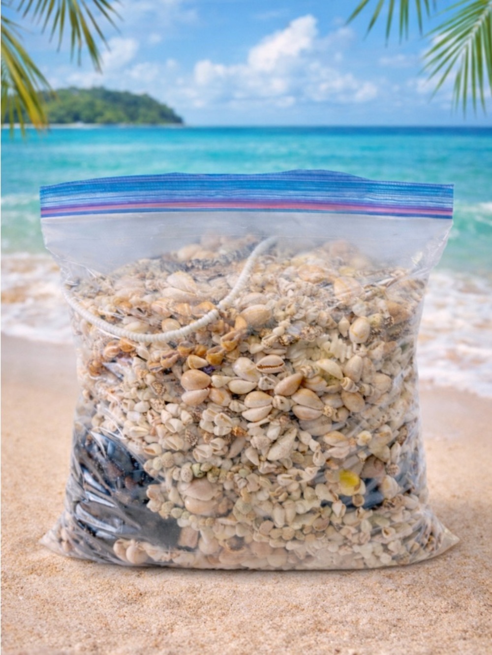 Huge Mixed Shell Necklace Lot Beach Boho Jewelry Bundle Wearable Pieces Gallon - Picture 3 of 6